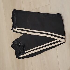 Mother Denim Insider Crop Step Hem Fray Jeans - Guilty Racer - sz 24